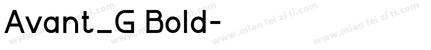 Avant_G Bold字体转换
